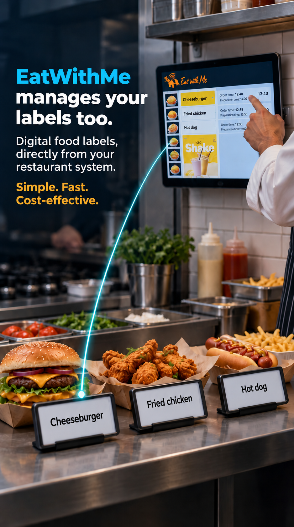 Digital food labels from EatWithMe.